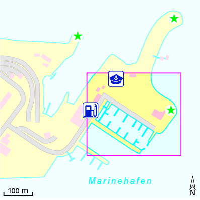 Karte Marina Koninklijke Marine Jacht Club