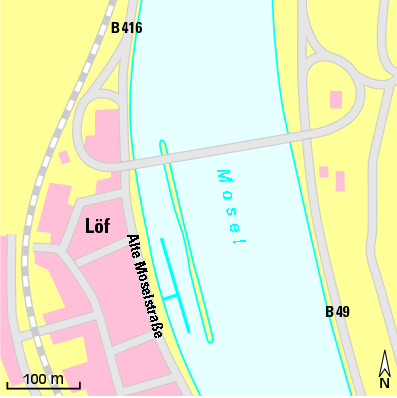 Karte Marina Yacht-Club Löf e.V.