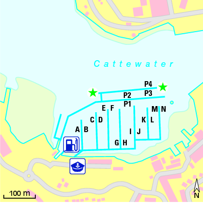 Karte Marina Plymouth Yacht Haven