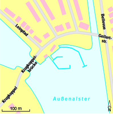 Karte Marina Bootssteganlage Reich