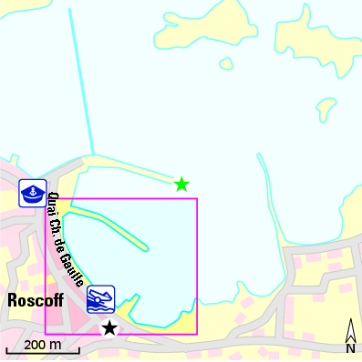 Karte Marina Port de Roscoff