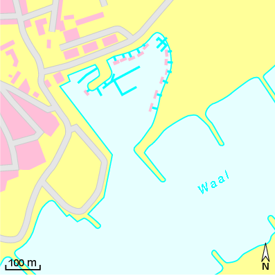 Karte Marina Tielse W.V. De Waal