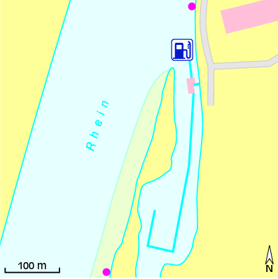 Karte Marina Motoryachtclub Kurpfalz Mannheim
