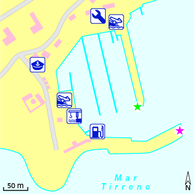 Karte Marina Marina di Santa Marinella