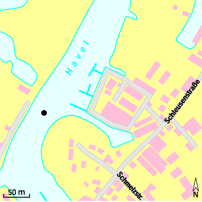 Karte Marina Wasserwanderrastplatz Bredereiche