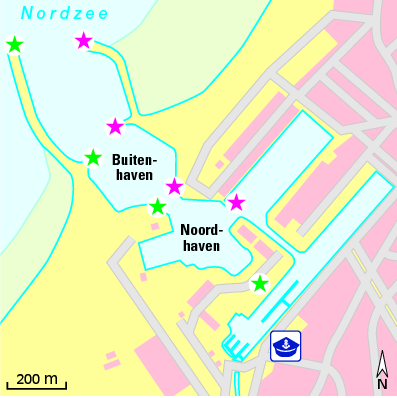 Karte Marina Jachtclub Scheveningen