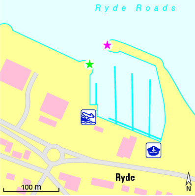 Karte Marina Ryde Harbour