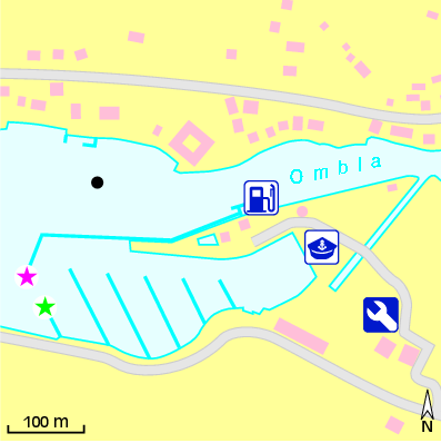Karte Marina ACI Marina Dubrovnik
