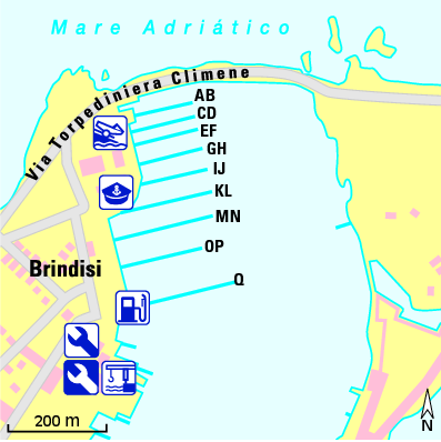 Karte Marina Marina di Brindisi – Bocca di Puglia