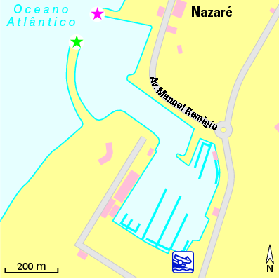 Karte Marina Marina da Nazaré