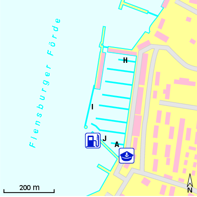 Karte Marina Sonwik Hafen