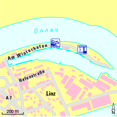 Karte Marina ASKÖ Winterhafen