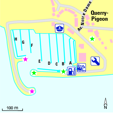 Karte Marina Port de Plaisance de Bourgenay