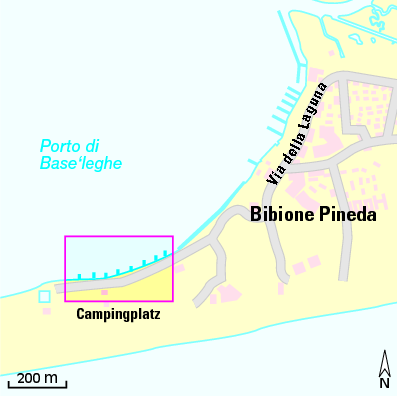Karte Marina Marina di Camping Capalonga