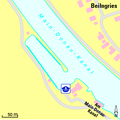 Karte Marina Sportboothafen Beilngries