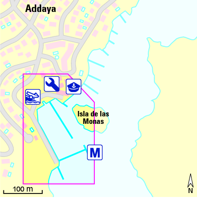 Karte Marina Port d’Addaia