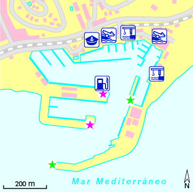 Karte Marina Club Nàutic d’Arenys de Mar