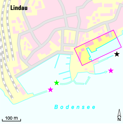 Karte Marina Yachtclub Lindau