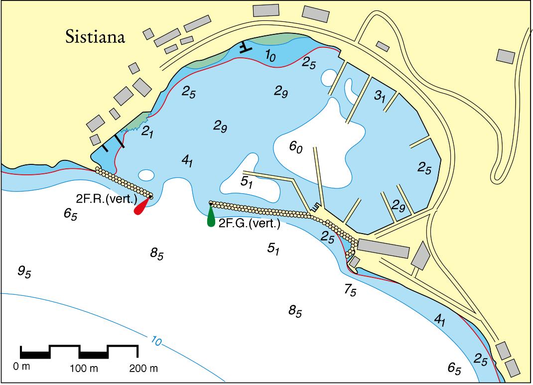 Karte Marina Diporto Nautico Sistiana