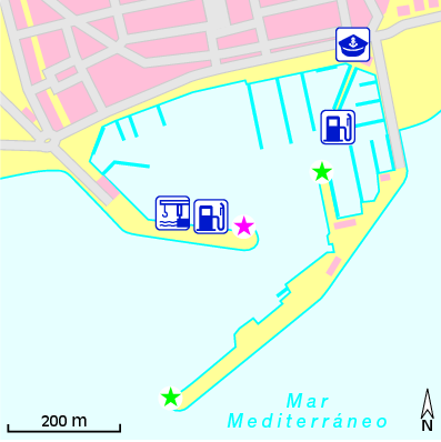 Karte Marina Club Nàutic Cambrils