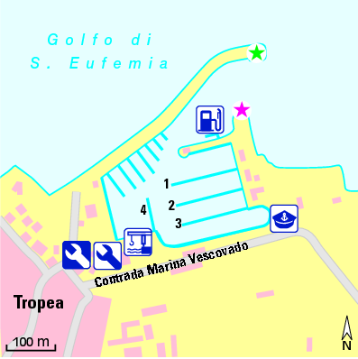 Karte Marina Porto di Tropea