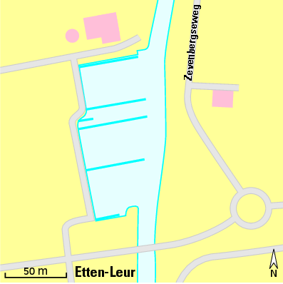 Karte Marina Jachthafen de Turfvaart