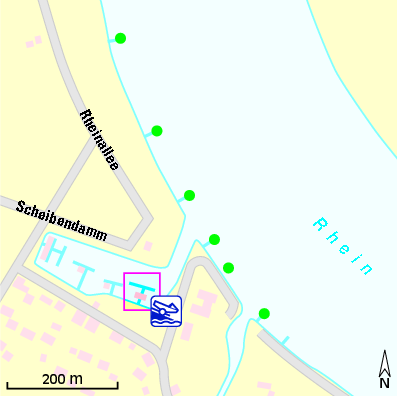 Karte Marina Neusser Wassersportverein
