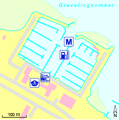 Karte Marina Jachthaven Bruinisse