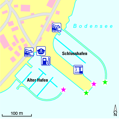Karte Marina Stadthafen Arbon
