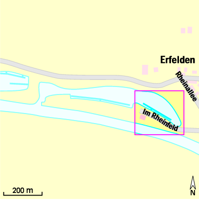 Karte Marina Yachtclub Erfelden e.V.