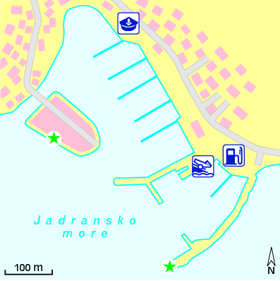 Karte Marina Marina Tribunj