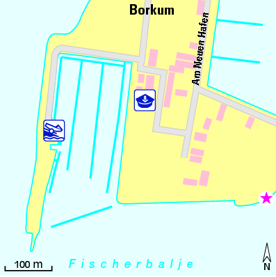 Karte Marina Yacht- und Sportboothafen Port Henry
