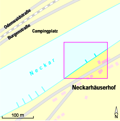 Karte Marina Wassersportfreunde Neckarhäuserhof