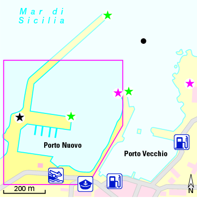 Karte Marina Porto di Pantelleria