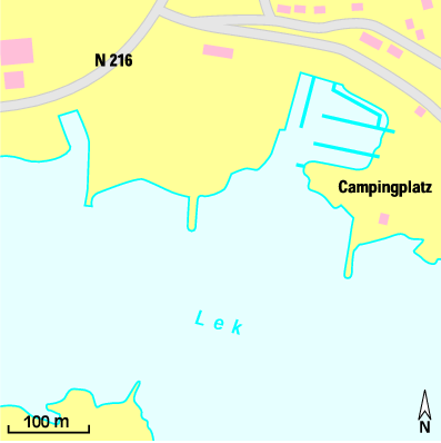 Karte Marina Camping Jachthaven ‚t Wilgerak