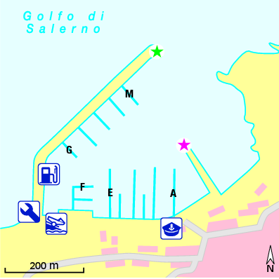 Karte Marina Yachting Club Agropoli