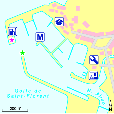Karte Marina Port St-Florent