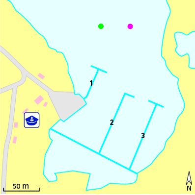 Karte Marina Seglerhafen Ralswiek