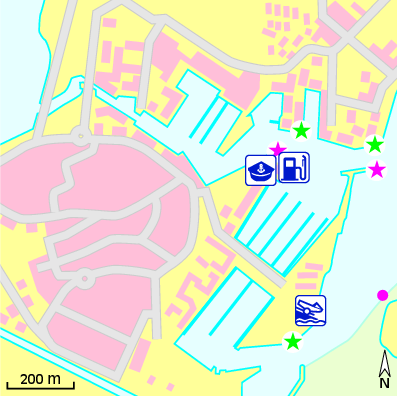 Karte Marina Port de Plaisance de Gruissan