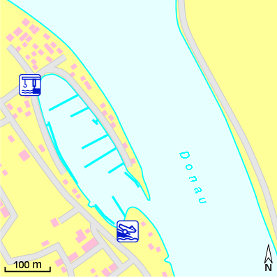 Karte Marina Sportboothafen Kasten
