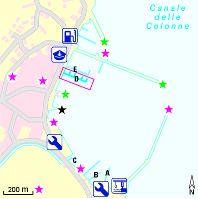 Karte Marina Marina di Carloforte