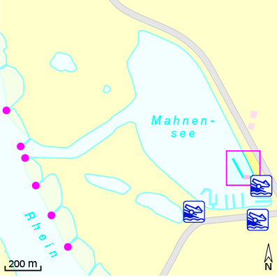 Karte Marina Segelclub Grafenwald