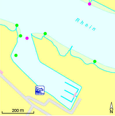 Karte Marina Crefelder Yachtclub