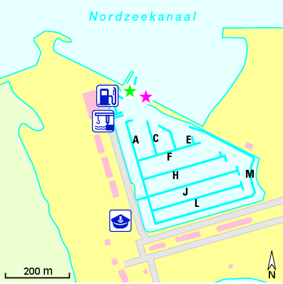 Karte Marina Marina Seaport IJmuiden