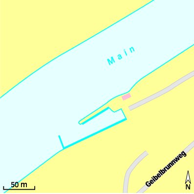 Karte Marina Wassersportverein Wertheim-Bettingen