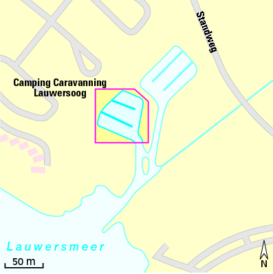 Karte Marina Camping Caravanning Lauwersoog