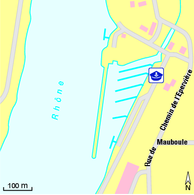 Karte Marina Port de Plaisance – Chalon-sur-Saône