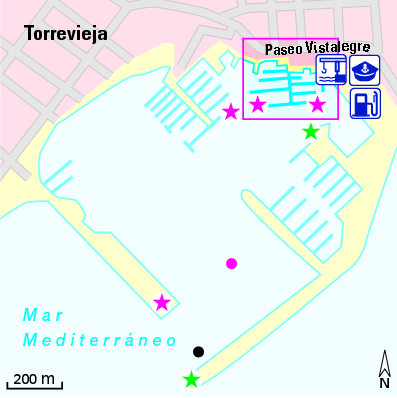 Karte Marina Real Club Nàutico Torrevieja