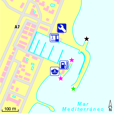 Karte Marina Puerto Deportivo de La Duquesa