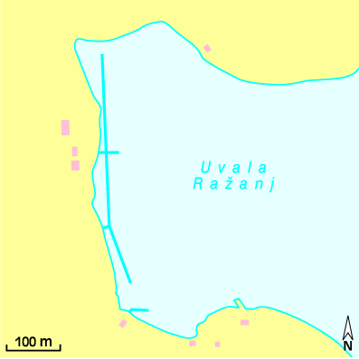 Karte Marina ACI Marina Žut